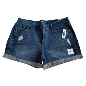 BUNDLE 3/$20 BNWT Old Navy size 14 dark wash denim shorts